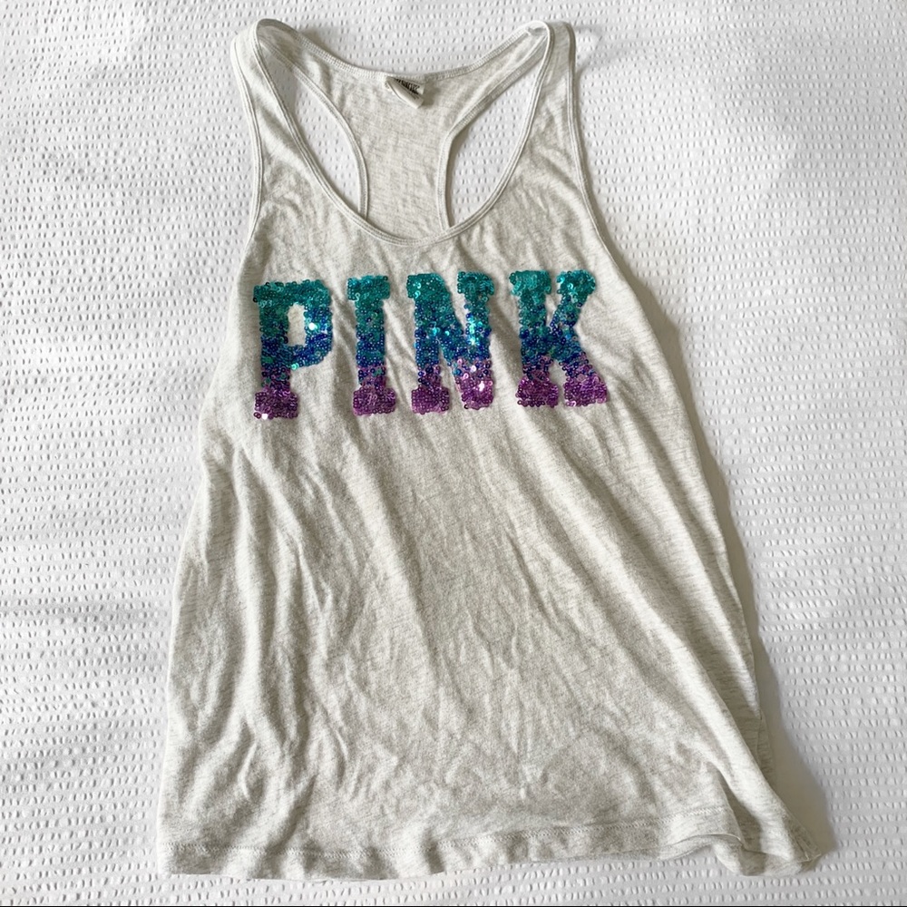 PINK Victoria’s Secret Sequence Tank Top!